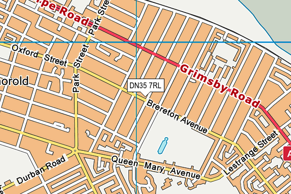 DN35 7RL map - OS VectorMap District (Ordnance Survey)