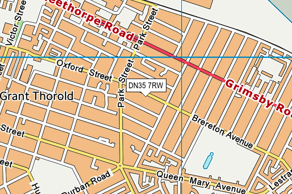 DN35 7RW map - OS VectorMap District (Ordnance Survey)