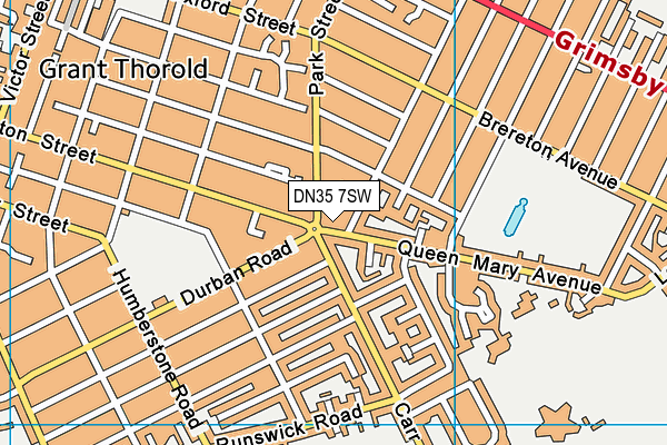 DN35 7SW map - OS VectorMap District (Ordnance Survey)