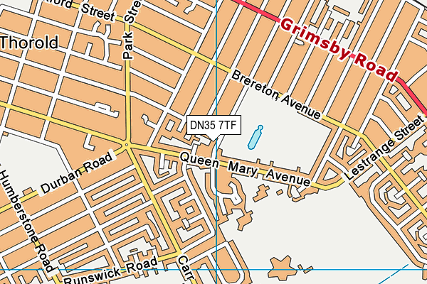 DN35 7TF map - OS VectorMap District (Ordnance Survey)