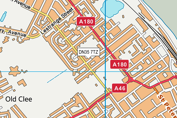DN35 7TZ map - OS VectorMap District (Ordnance Survey)