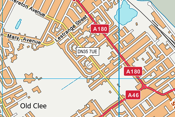 DN35 7UE map - OS VectorMap District (Ordnance Survey)