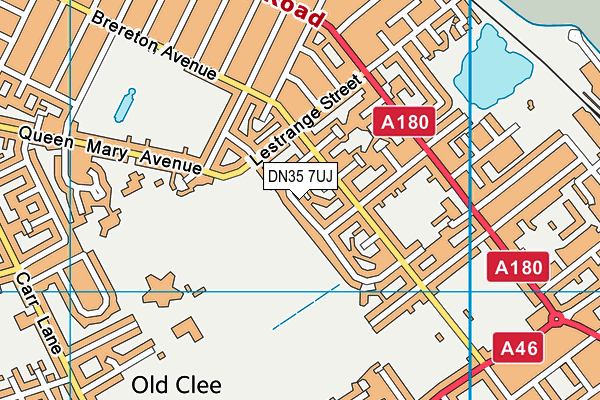 DN35 7UJ map - OS VectorMap District (Ordnance Survey)
