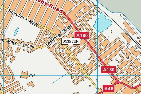 DN35 7UR map - OS VectorMap District (Ordnance Survey)