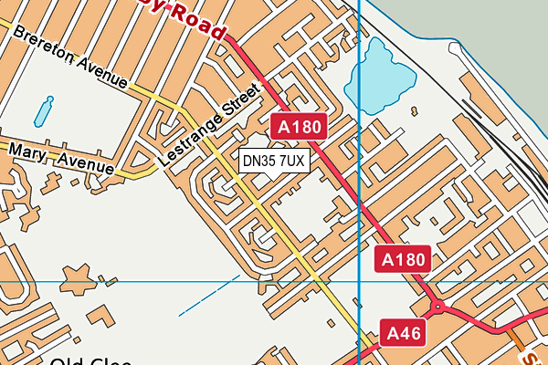 DN35 7UX map - OS VectorMap District (Ordnance Survey)
