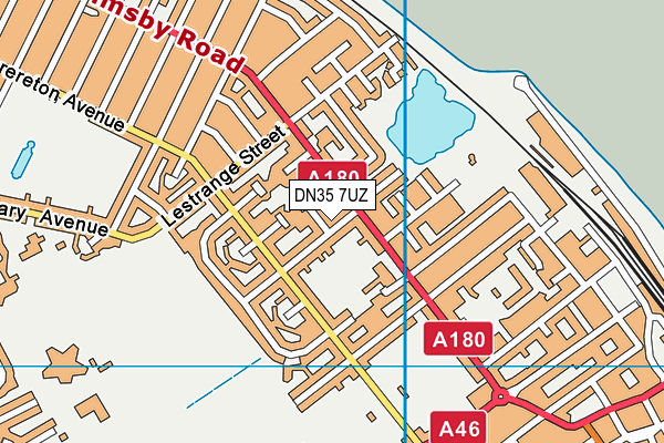 DN35 7UZ map - OS VectorMap District (Ordnance Survey)