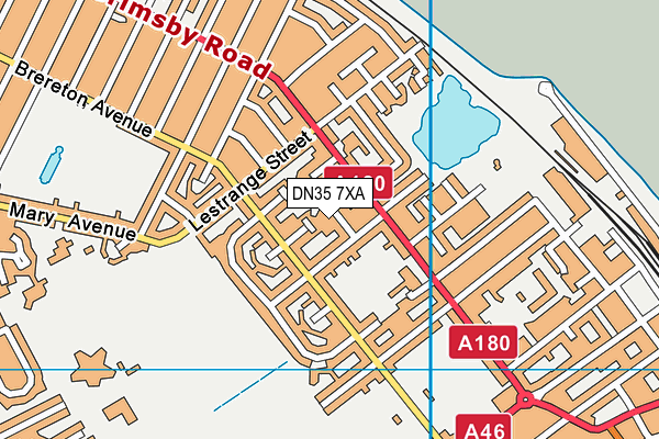 DN35 7XA map - OS VectorMap District (Ordnance Survey)