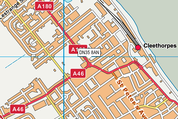 DN35 8AN map - OS VectorMap District (Ordnance Survey)