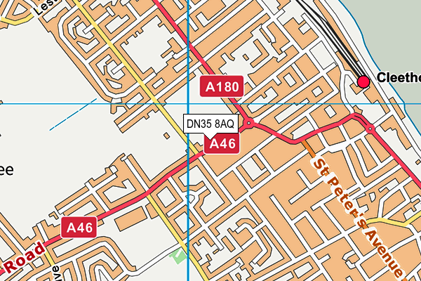 DN35 8AQ map - OS VectorMap District (Ordnance Survey)