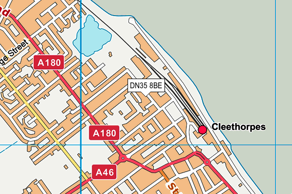 Map of CLEETHORPES BUILDERS MERCHANTS LTD at district scale
