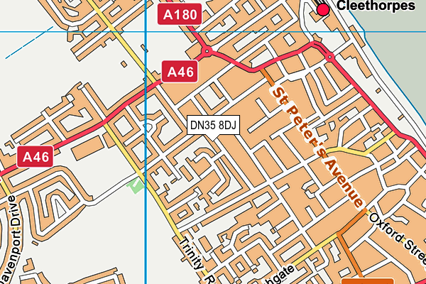 DN35 8DJ map - OS VectorMap District (Ordnance Survey)