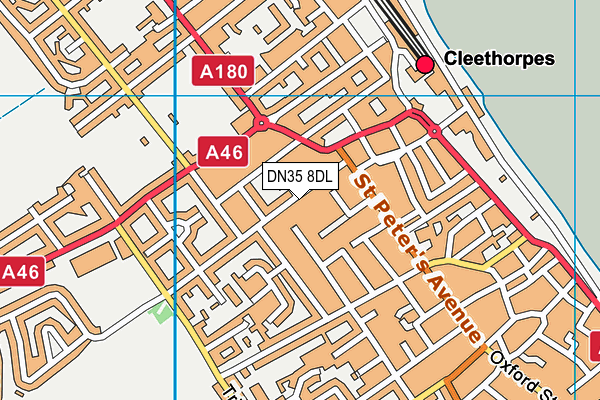 DN35 8DL map - OS VectorMap District (Ordnance Survey)