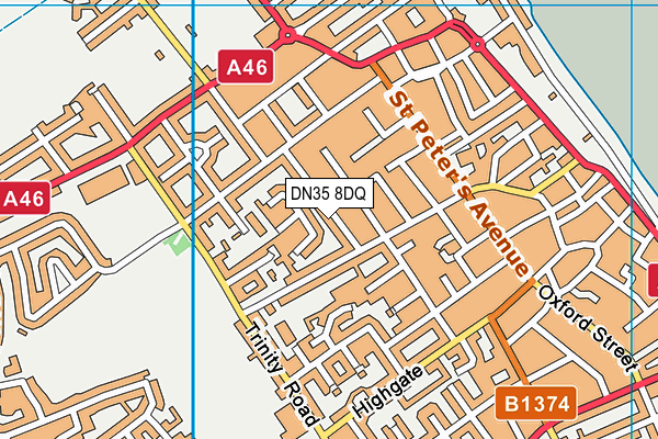 DN35 8DQ map - OS VectorMap District (Ordnance Survey)