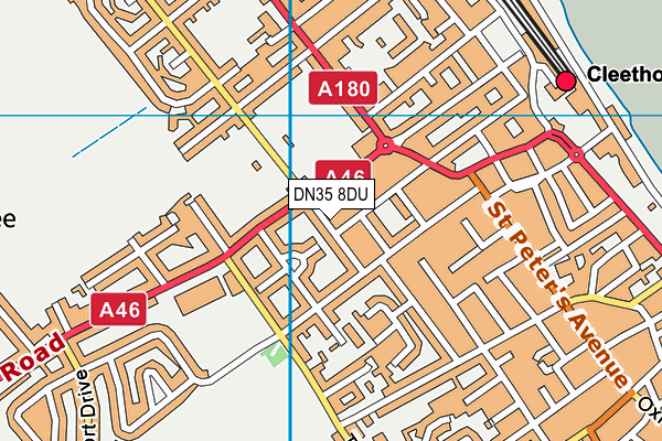 DN35 8DU map - OS VectorMap District (Ordnance Survey)