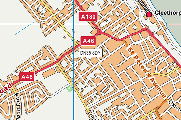 DN35 8DY map - OS VectorMap District (Ordnance Survey)