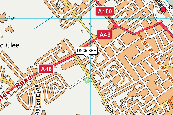 DN35 8EE map - OS VectorMap District (Ordnance Survey)