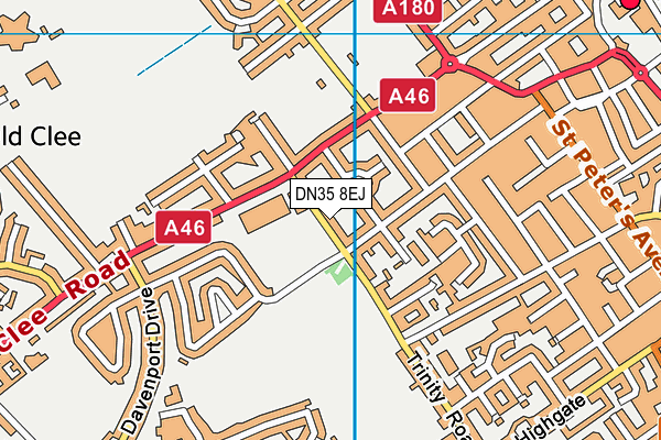 DN35 8EJ map - OS VectorMap District (Ordnance Survey)