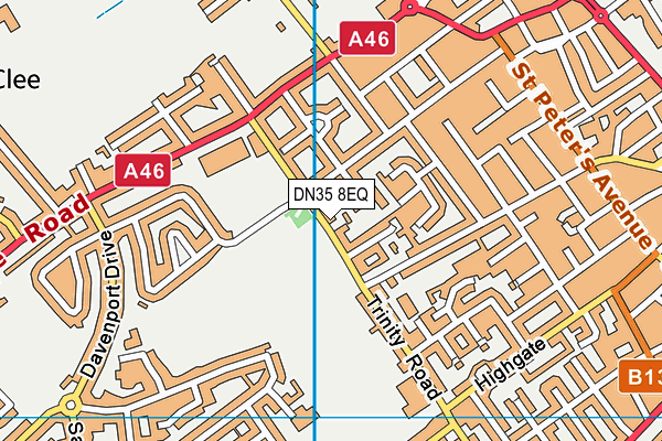 DN35 8EQ map - OS VectorMap District (Ordnance Survey)