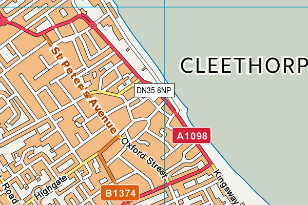 DN35 8NP map - OS VectorMap District (Ordnance Survey)