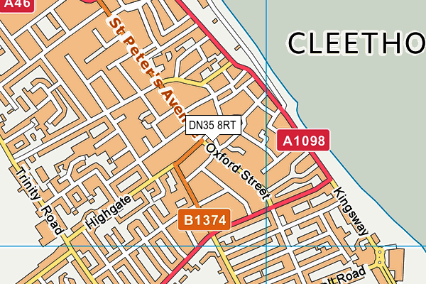 DN35 8RT map - OS VectorMap District (Ordnance Survey)