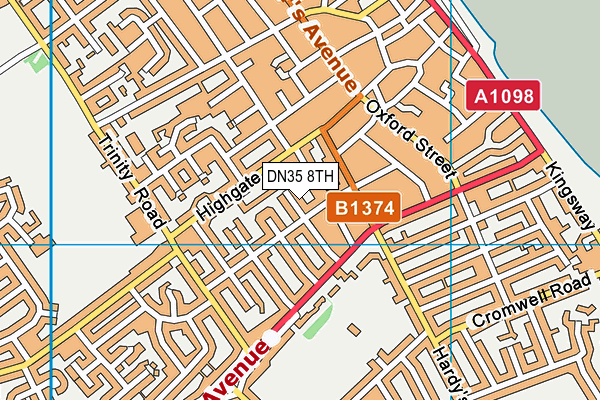 DN35 8TH map - OS VectorMap District (Ordnance Survey)