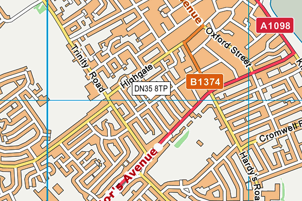DN35 8TP map - OS VectorMap District (Ordnance Survey)