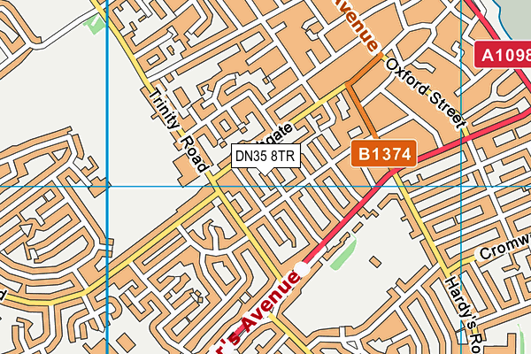 DN35 8TR map - OS VectorMap District (Ordnance Survey)