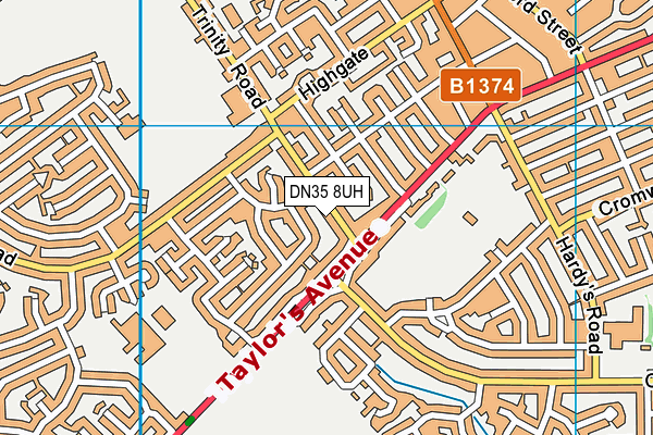 DN35 8UH map - OS VectorMap District (Ordnance Survey)