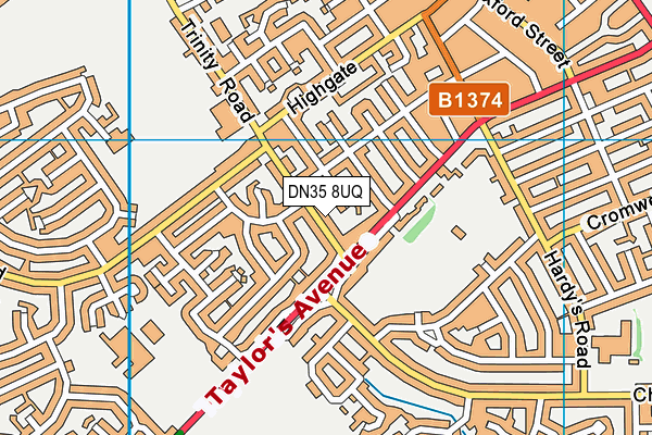 DN35 8UQ map - OS VectorMap District (Ordnance Survey)