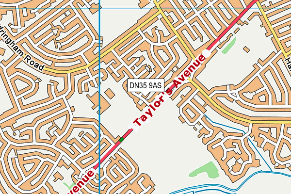 DN35 9AS map - OS VectorMap District (Ordnance Survey)