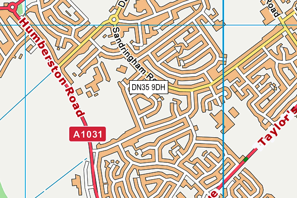 DN35 9DH map - OS VectorMap District (Ordnance Survey)