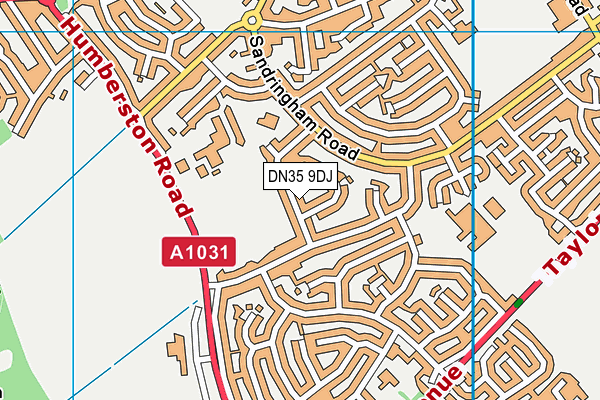 DN35 9DJ map - OS VectorMap District (Ordnance Survey)