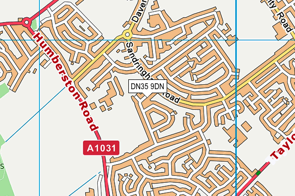DN35 9DN map - OS VectorMap District (Ordnance Survey)