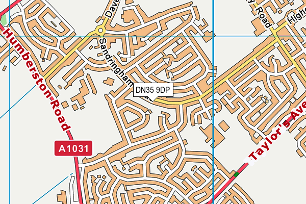 DN35 9DP map - OS VectorMap District (Ordnance Survey)