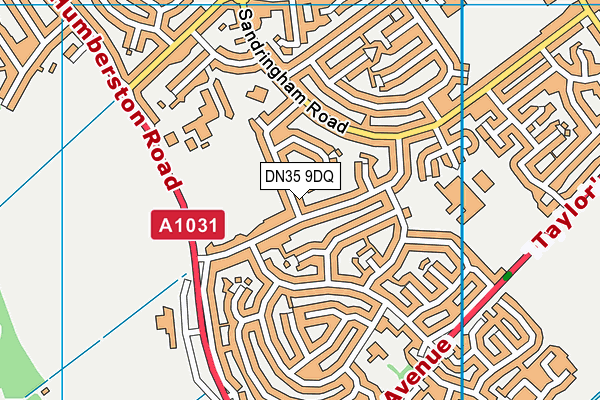 DN35 9DQ map - OS VectorMap District (Ordnance Survey)
