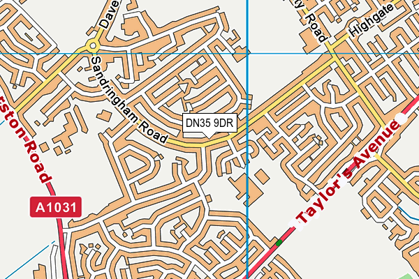 DN35 9DR map - OS VectorMap District (Ordnance Survey)