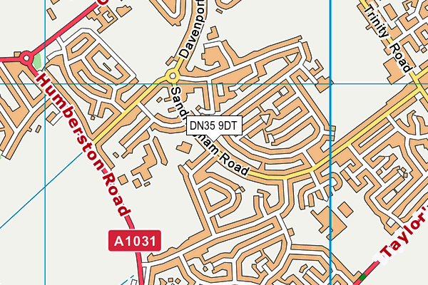 DN35 9DT map - OS VectorMap District (Ordnance Survey)