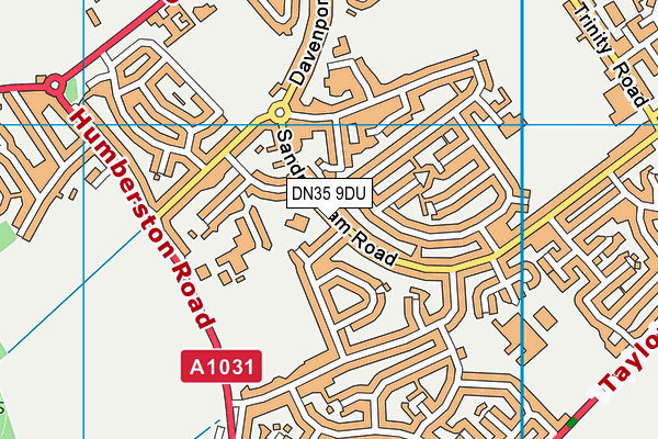 DN35 9DU map - OS VectorMap District (Ordnance Survey)