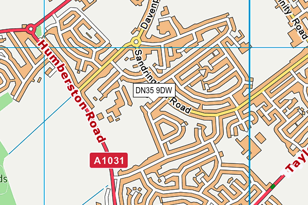 DN35 9DW map - OS VectorMap District (Ordnance Survey)