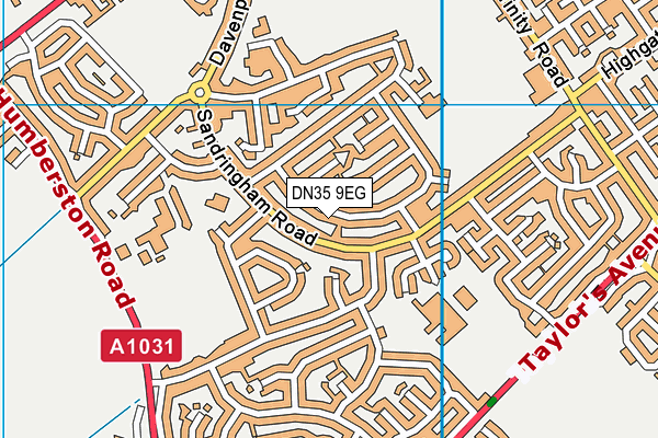 DN35 9EG map - OS VectorMap District (Ordnance Survey)