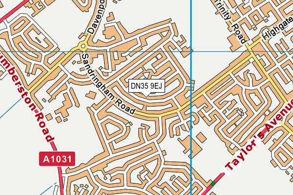 DN35 9EJ map - OS VectorMap District (Ordnance Survey)