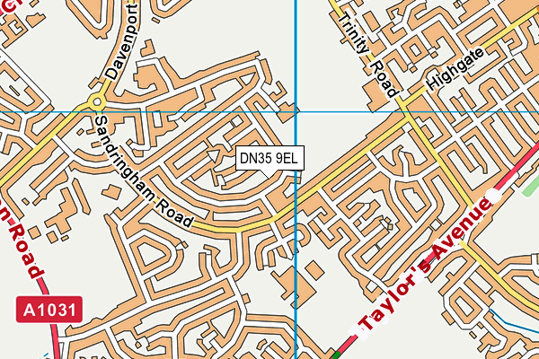 DN35 9EL map - OS VectorMap District (Ordnance Survey)