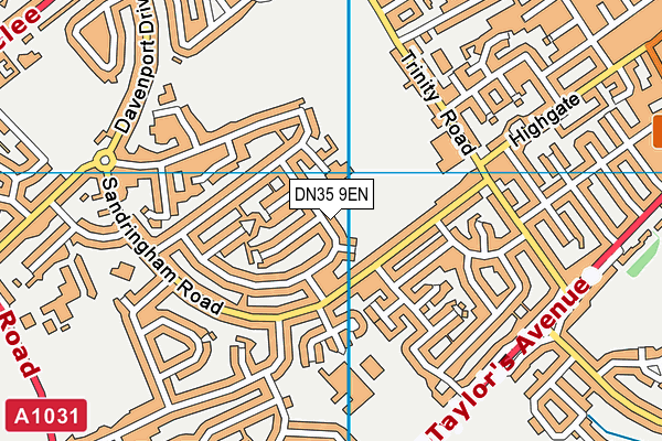 DN35 9EN map - OS VectorMap District (Ordnance Survey)
