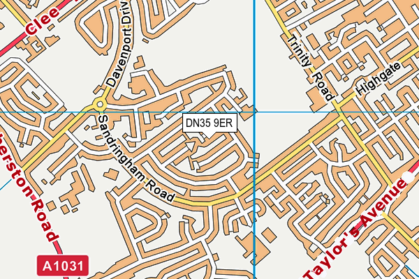 DN35 9ER map - OS VectorMap District (Ordnance Survey)