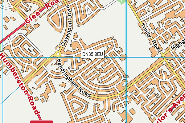 DN35 9EU map - OS VectorMap District (Ordnance Survey)