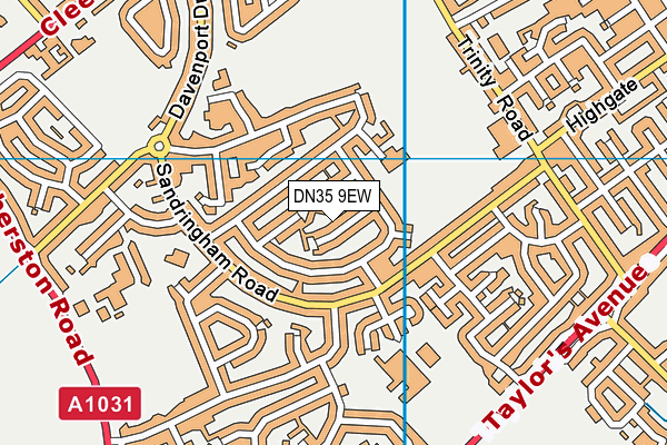DN35 9EW map - OS VectorMap District (Ordnance Survey)