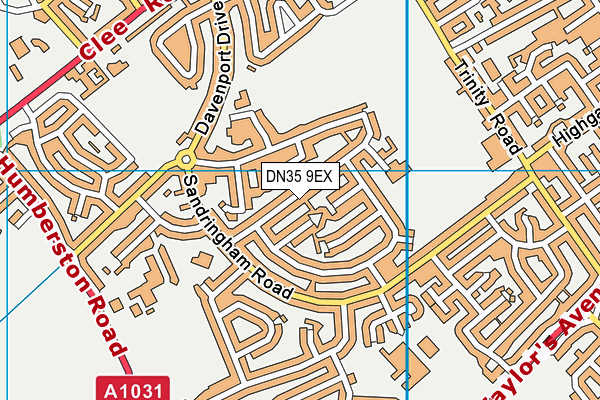 DN35 9EX map - OS VectorMap District (Ordnance Survey)