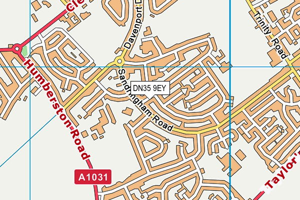 DN35 9EY map - OS VectorMap District (Ordnance Survey)