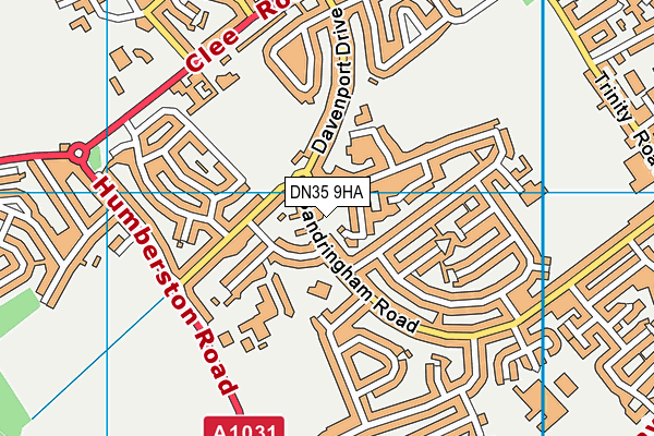 DN35 9HA map - OS VectorMap District (Ordnance Survey)