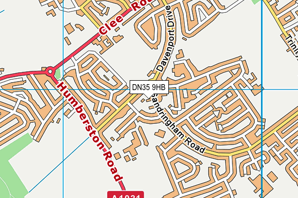 DN35 9HB map - OS VectorMap District (Ordnance Survey)